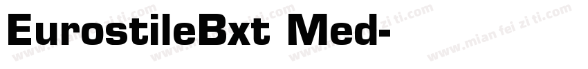 EurostileBxt Med字体转换